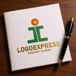 画像6: シャープなI字のモダンロゴ (6)