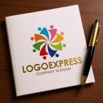 画像6: 多彩な繋がりと成長のロゴ (6)