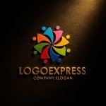 画像12: 多彩な繋がりと成長のロゴ (12)