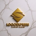 画像13: 菱形とS字の流線形スピードロゴ (13)