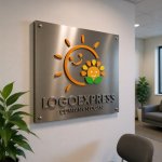 画像14: 笑顔の太陽と花のロゴ (14)