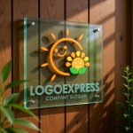 画像11: 笑顔の太陽と花のロゴ (11)