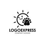 画像3: 笑顔の太陽と花のロゴ (3)