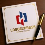 画像6: CとHの力強い連結ロゴ (6)