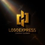 画像12: CとHの力強い連結ロゴ (12)