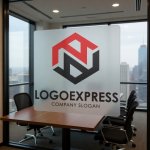 画像11: 六角形とN字の力強いロゴ (11)