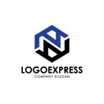 画像3: 六角形とN字の力強いロゴ (3)