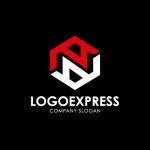 画像4: 六角形とN字の力強いロゴ (4)