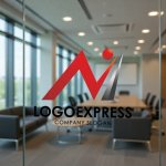 画像9: 上昇するN（またはM）と人型のダイナミックロゴ (9)