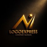 画像12: 上昇するN（またはM）と人型のダイナミックロゴ (12)