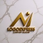 画像13: 上昇するN（またはM）と人型のダイナミックロゴ (13)