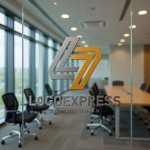 画像9: LとS（またはLと7）が連結する幾何学的ロゴ (9)