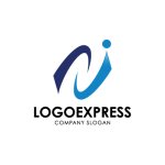 画像1: 躍動するNと人型の未来志向ロゴ (1)