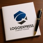 画像6: 六角形とQの品質ロゴ (6)