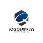 画像1: 六角形とQの品質ロゴ (1)