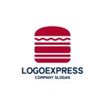 画像1: シンプルハンバーガーロゴ (1)