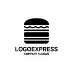 画像3: シンプルハンバーガーロゴ (3)