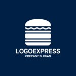 画像4: シンプルハンバーガーロゴ (4)