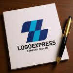 画像6: ストライプが走るZ字のスピードロゴ (6)