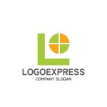 画像1: L字と窓の爽やかハウスロゴ (1)