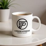 画像16: FとPのモダンな連結ロゴ (16)