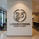 画像10: FとPのモダンな連結ロゴ (10)