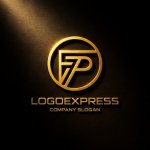 画像12: FとPのモダンな連結ロゴ (12)