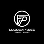 画像4: FとPのモダンな連結ロゴ (4)