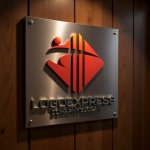 画像5: 人型と柱が融合したT字の建設ロゴ (5)