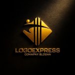 画像12: 人型と柱が融合したT字の建設ロゴ (12)