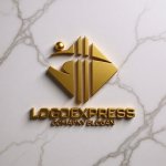 画像13: 人型と柱が融合したT字の建設ロゴ (13)