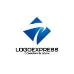 画像1: 菱形と流線形Tのスピードロゴ (1)