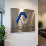 画像7: 連結するN字のモダンロゴ (7)