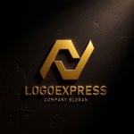 画像12: 連結するN字のモダンロゴ (12)