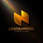 画像12: N字の躍動感あるロゴ (12)