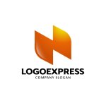 画像1: N字の躍動感あるロゴ (1)