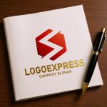 画像6: 躍動感あるSの六角形ロゴ (6)