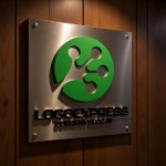 画像5: カエルの足（またはネットワーク）の円形ロゴ (5)