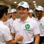 画像14: カエルの足（またはネットワーク）の円形ロゴ (14)