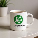 画像16: カエルの足（またはネットワーク）の円形ロゴ (16)