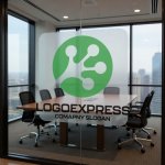 画像11: カエルの足（またはネットワーク）の円形ロゴ (11)