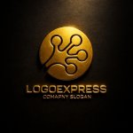 画像12: カエルの足（またはネットワーク）の円形ロゴ (12)