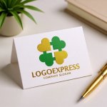 画像16: 四つ葉のクローバーとプラスのヘルシーロゴ (16)