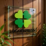 画像11: 四つ葉のクローバーとプラスのヘルシーロゴ (11)