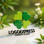 画像12: 四つ葉のクローバーとプラスのヘルシーロゴ (12)