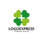 画像3: 四つ葉のクローバーとプラスのヘルシーロゴ (3)