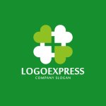 画像4: 四つ葉のクローバーとプラスのヘルシーロゴ (4)