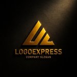 画像12: 山型UとV（またはA）の力強い成長ロゴ (12)