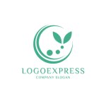 画像1: エコフレンドリーな成長のシンボルロゴ (1)