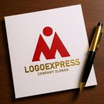 画像6: Mと人の成長のロゴ (6)